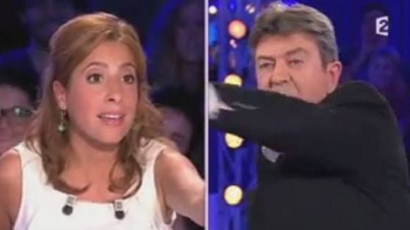 Léa Salamé face à Jean-Luc Mélenchon dans "On n'est pas couché"