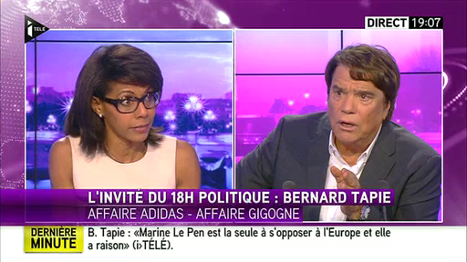 Clash sur i-TELE entre Audrey Pulvar et Bernard Tapier.