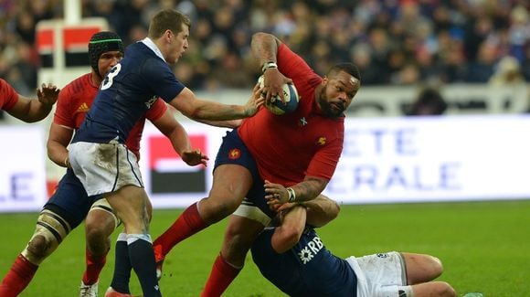 Mathieu Bastareaud lors du France-Ecosse hier