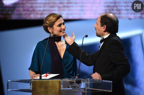 Julie Gayet et Denis Podalydes,lors de la 40ème Cérémonie des César