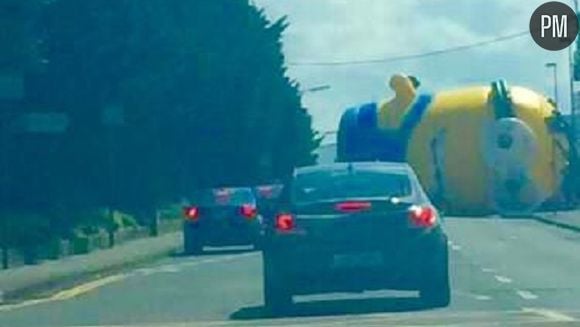 Le Minion en travers de la route (Capture)