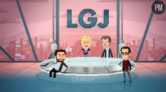 La nouvelle équipe du "Grand Journal" avec Maïten Biraben.