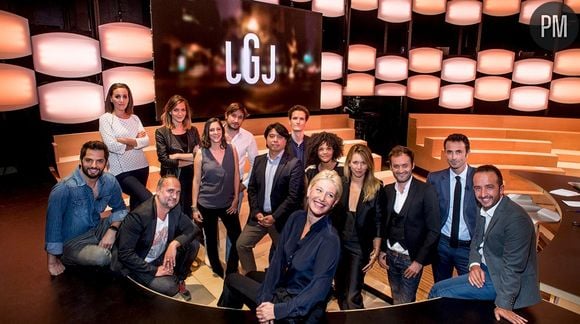 Maïtena Biraben et la nouvelle équipe du "Grand Journal"