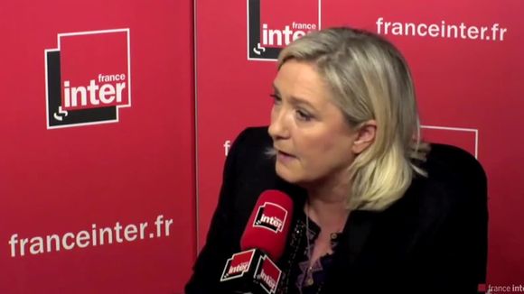 Marine Le Pen sur France Inter.