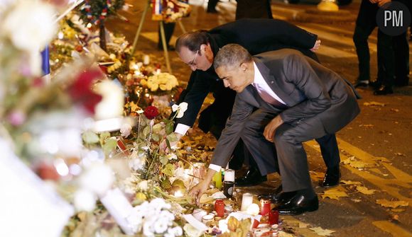 François Hollande et Barack Obama rendent hommage aux victimes du Bataclan