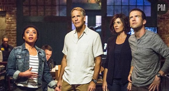 Shalita Grant, Scott Bakula, Zoe McLellan et Lucas Black dans "NCIS : Nouvelle Orléans"