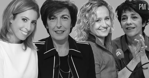 Léa Salamé, Ruth Elkrief, Caroline Roux et Elizabeth Martichoux.