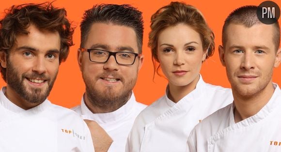 Thomas, Carl, Marion et Mickaël dans "Top Chef 2017"