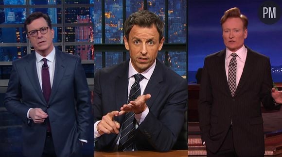 Stephen Colbert, Seth Meyers et Conan O'Brien