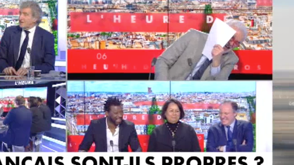 Fou rire dans "L'heure des pros" sur CNews.