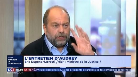 Eric DUpond-Moretti sur LCI le 15 avril 2018.