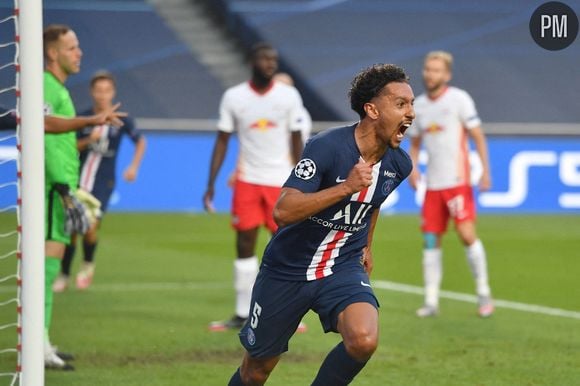 Marquihnos a marqué le premier but pour le PSG lors de la demi-finale face au RB Leipzig.