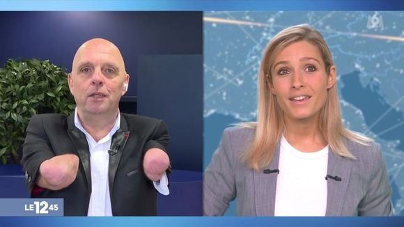 "Il manque de bras" : Philippe Croizon éclate de rire après une improbable transition dans le "12.45" sur M6