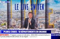 "Oh, on a un problème" : Maxime Switek perturbé à plusieurs reprises pour son premier "Live" sur BFMTV le mardi 2 janvier 2023