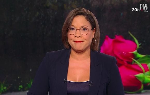 Karine Baste au journal télévisé de France 2 le lundi 19 février 2023.