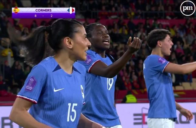 L'equipe de France féminine de football battue par l'Espagne lors de la finale de la Ligue des Nations le jeudi 28 février 2024.