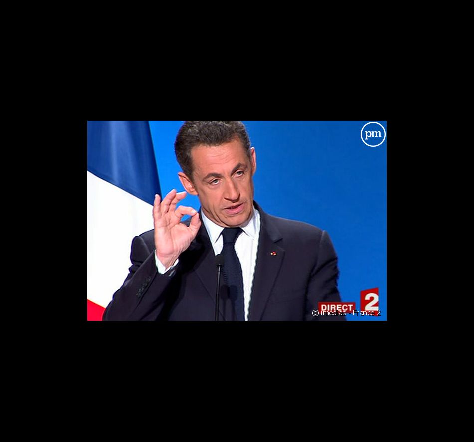 Nicolas Sarkozy, lors de la conférence de presse de la rentrée 2008.