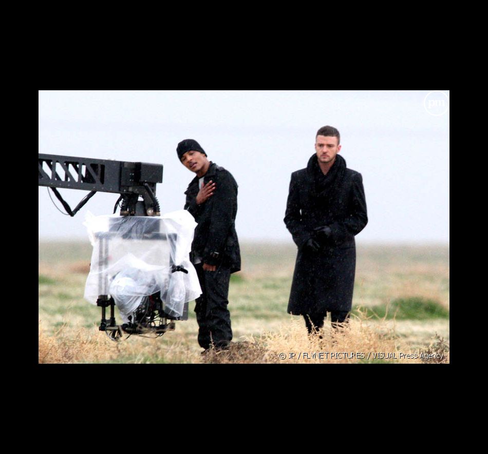 Justin Timberlake et T.I. sur le tournage de "Dead and Gone"