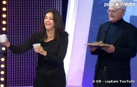 Cristina Reali et Lionel Jospin sur le plateau de "Panique dans l'oreillette"