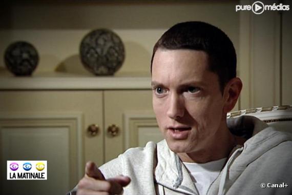 Eminem en interview pour Canal+. Diffusion le 18 juin à 8h05.