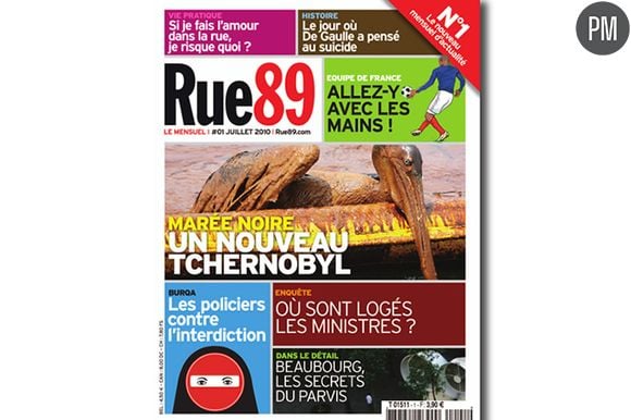 La couverture du numéro 1 du mensuel de Rue89