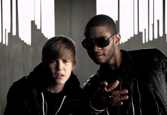 Justin Bieber et Usher dans le clip de "Somebody to Love"