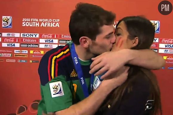 Iker Casillas et Sara Carbonero, le 11 juillet 2010