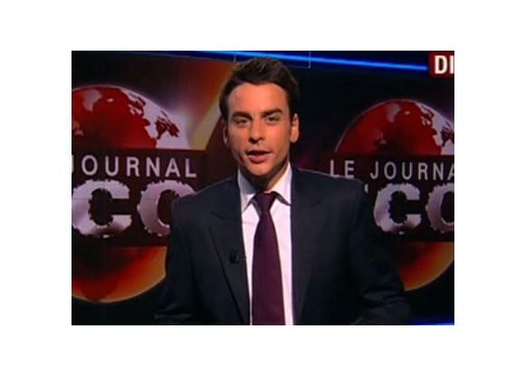 Le journaliste Julian Bugier sur BFM TV