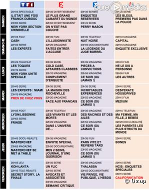 Semaine 42 programmes tv complet