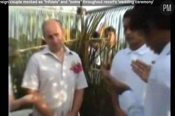 Un mariage célébré aux Maldives