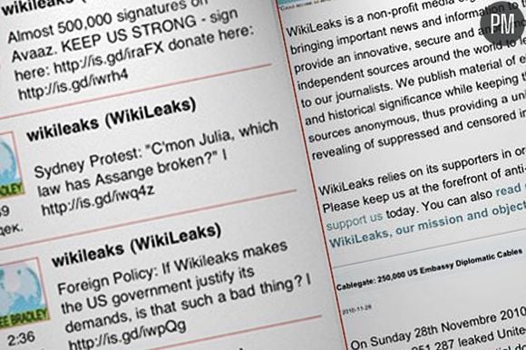 L'application Wikileaks sur l'iPhone.