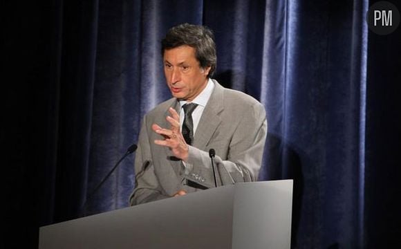 Patrick de Carolis, lors de la conférence de rentrée de France Télévisions en 2008