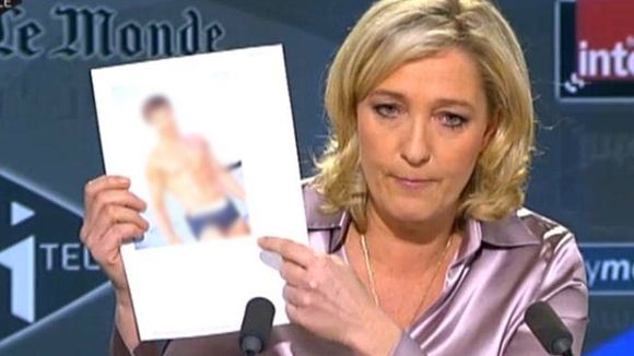 Marine Le Pen brandit en direct une photo de l'ambassadeur de France en Tunisie en maillot de bain