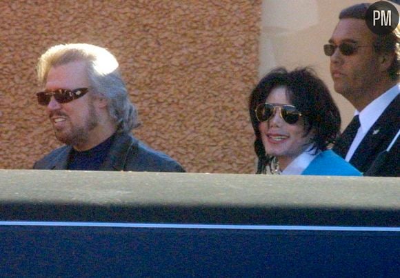 Michael Jackson et Barry Gibb, en 2003