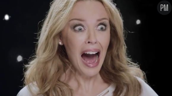 Kylie Minogue dans la publicité du jeu "Dance Central"