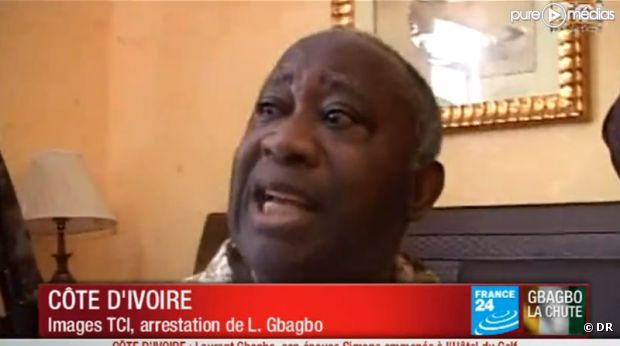 Les images de l'arrestation de Laurent Gbagbo