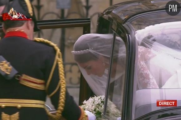 Kate Middleton arrive à l'Abbaye de Westminster