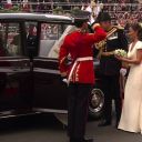 Kate Middleton arrive à l'Abbaye de Westminster