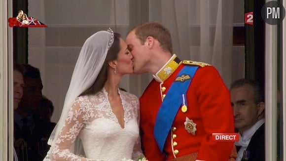 Le baiser du prince William et de la princesse Catherine