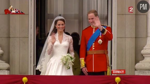 Catherine et William sur le balcon de Buckingham