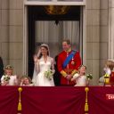 La famille royale sur le balcon de Buckingham