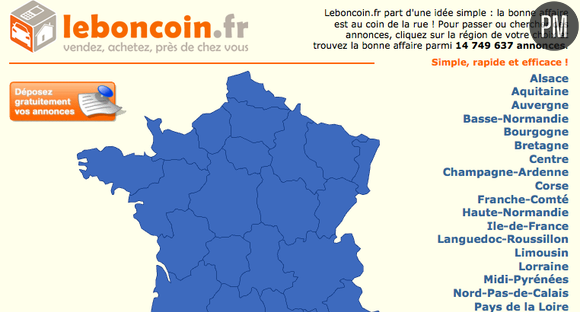 Le site internet leboncoin.fr