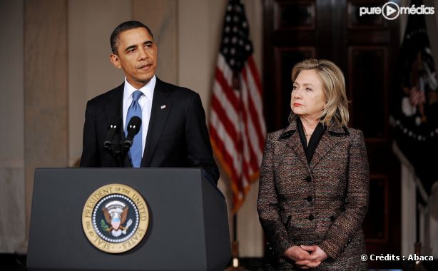 Barack Obama et Hillary Clinton, février 2011