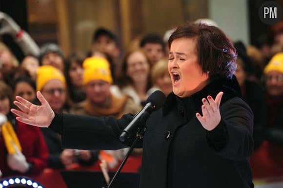 Susan Boyle au Rockefeller Center à New York, en novembre 2009