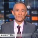 La première de Gilles Bouleau au 20 heures de TF1, le 18 juillet 2011.