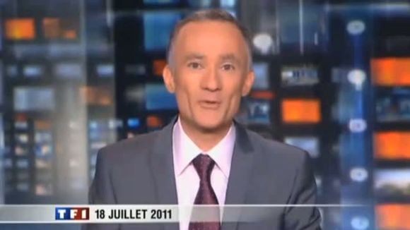 La première de Gilles Bouleau au 20 heures de TF1, le 18 juillet 2011.