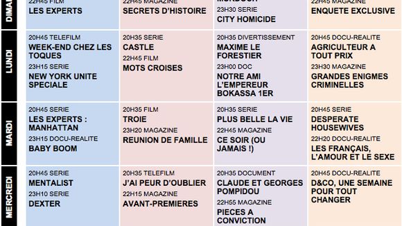 Tous les programmes de la télé du 17 au 23 septembre