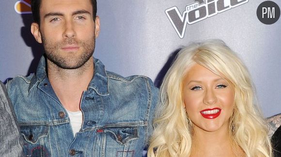 Adam Levine et Christina Aguilera