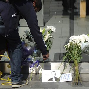 Hommage à Steve Jobs dans un Apple Store en Chine