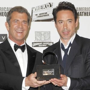 Mel Gibson et Robert Downey, Jr. à l'American Cinematheque